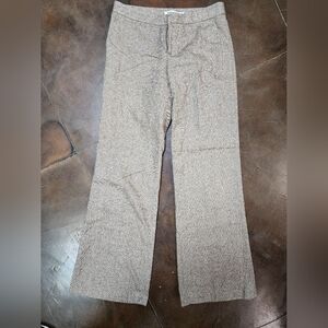 Chaiken Profile Wool Blend Wide Leg Pants | Neutral Tweed | size 8